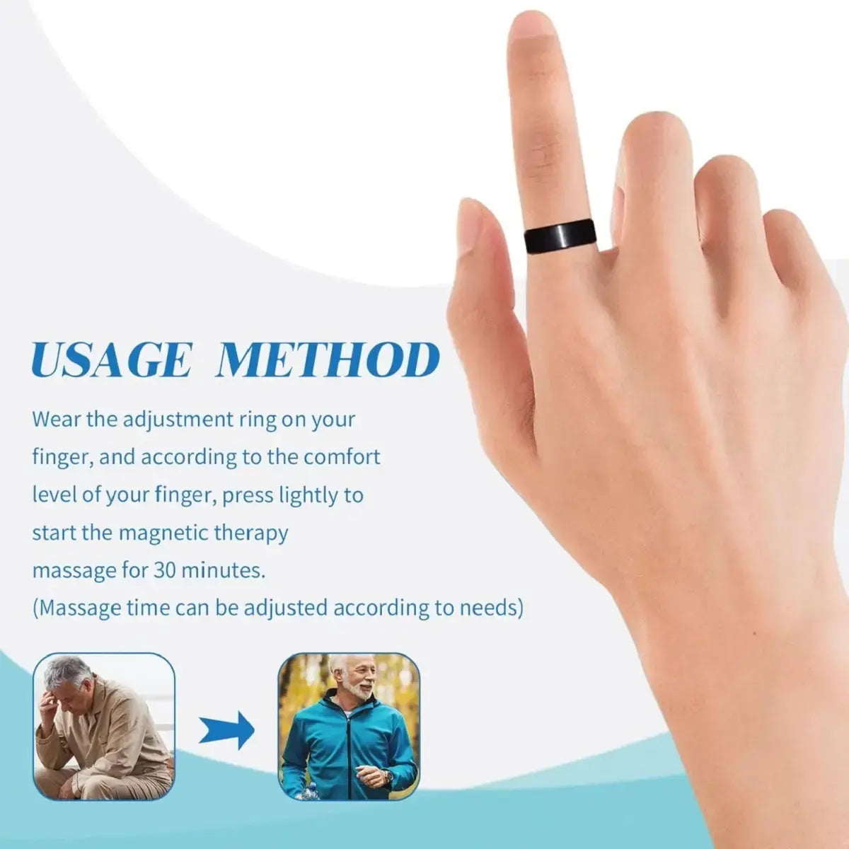 Sugar Control Ring | Adjustable Magnetic Therapy Ring for Blood Sugar Management - Buy 1 Get 1 Free!